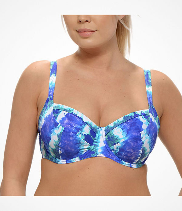 Saltabad Poole Frida Bikini Bra Blue Pattern