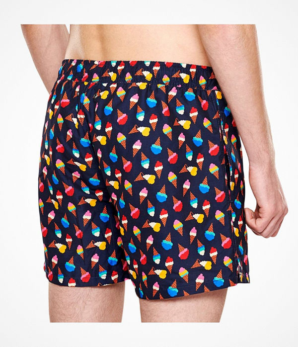 Happy Socks Happy Socks Ice Cream Swim Shorts Black pattern-2