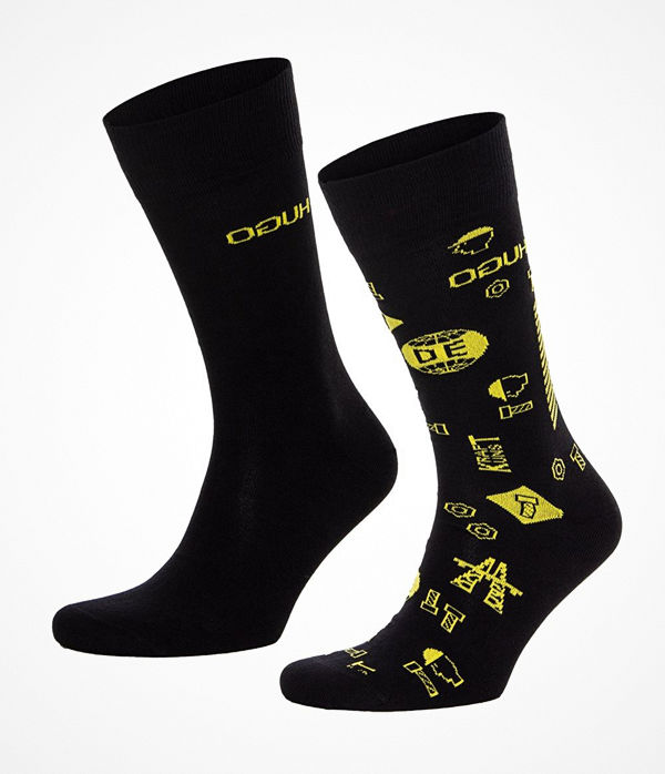 Hugo 2-pack RS Icons CC Socks Black/Yellow