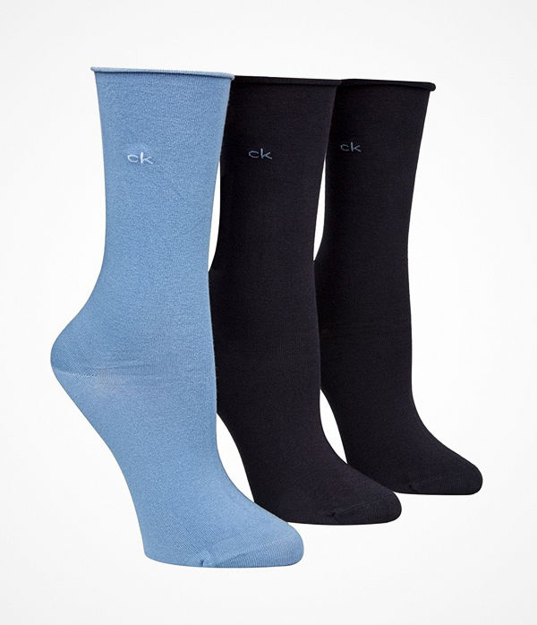 Calvin Klein 3-pack Juno Bamboo Roll Top Socks Navy/Blue