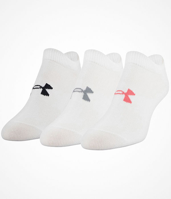 Under Armour 6-pack Essential No Show Socks White