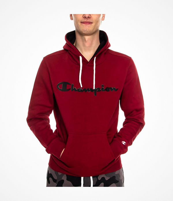 Champion Men Hooded Sweatshirt American Classic Wine red