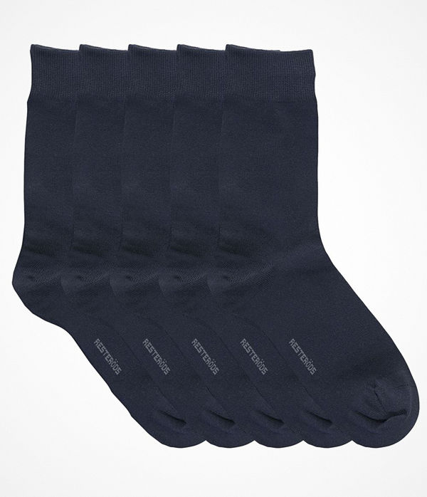 Resteröds 5-pack Cotton Socks Navy-2