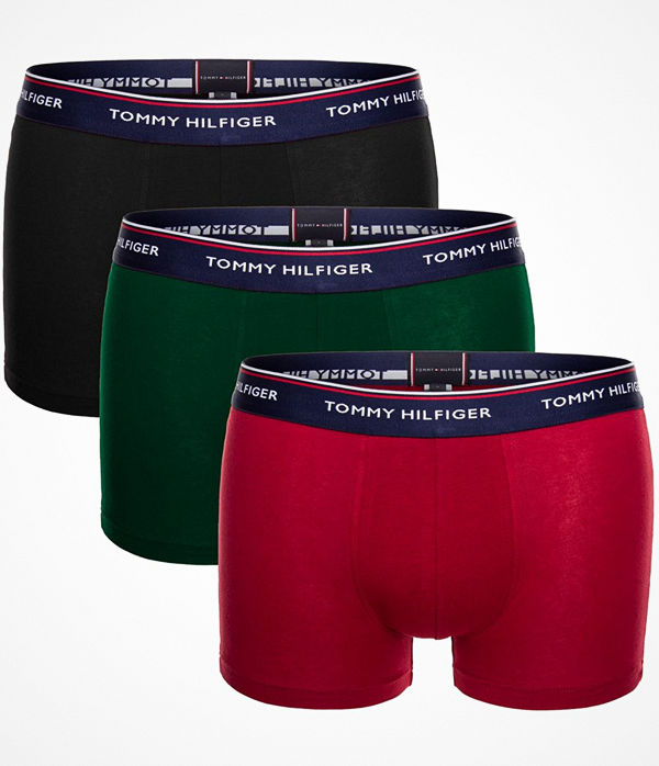 Tommy Hilfiger 3-pack Premium Essentials Trunk Black/Green