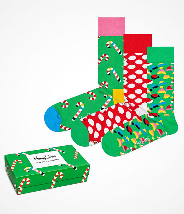 Happy Socks 3pack Happy Socks Holiday Gift Box Multicolour Strumpor