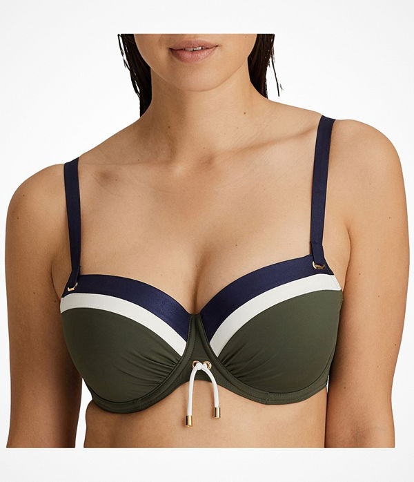 Primadonna PrimaDonna Ocean Drive Padded Balcony Bikini Bra Olive