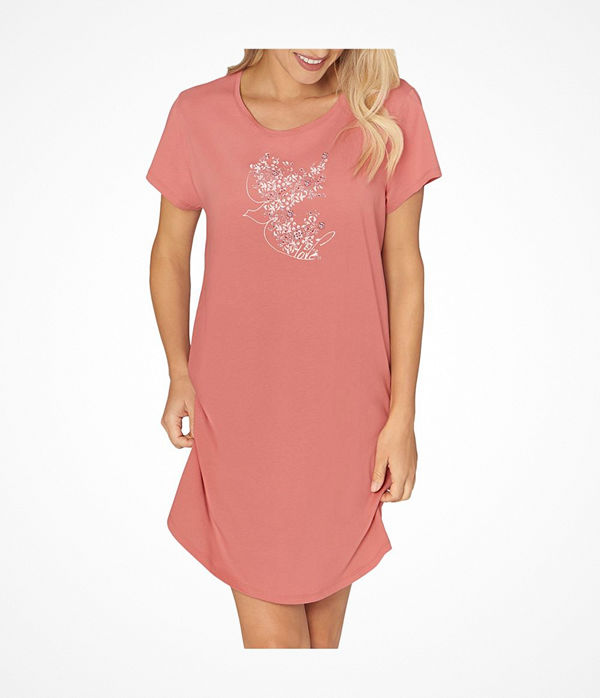 Triumph Lounge Me Cotton Nightdress Coral