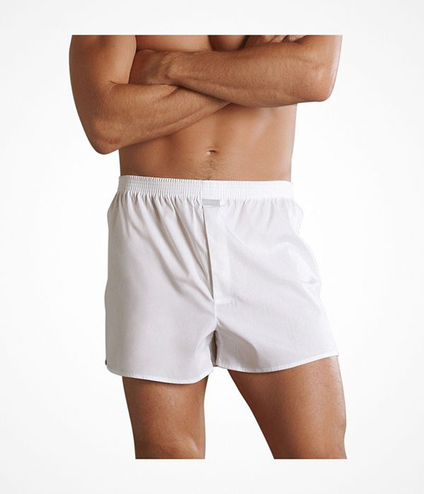 Jockey Woven Poplin Boxer Shorts White