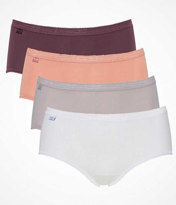 Sloggi 4-pack Basic Plus Midi Color Pink/Grey