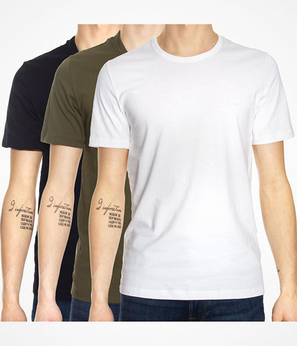 Hugo Boss 3-pack BOSS Cotton Classic Crew Neck T-shirt Blue/Green