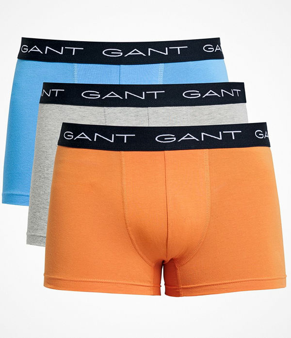 Gant 3-pack Cotton Stretch Boxer Trunks Grey/Orange