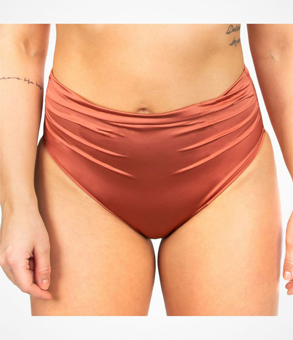 Chantelle Sense High Waist Bikini Brief Burnt orange