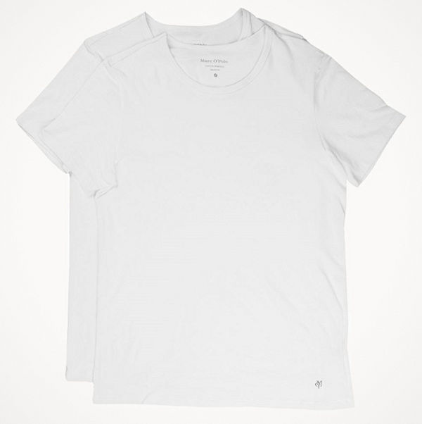 Marc O’Polo 2-pack Marc O Polo Cotton Shirt V-Neck White