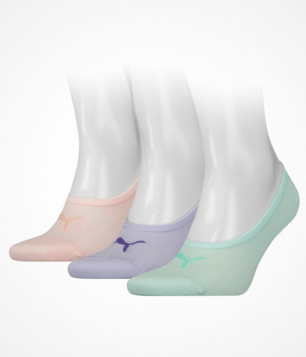 Puma 3-pack Footie Socks Pink/Lilac