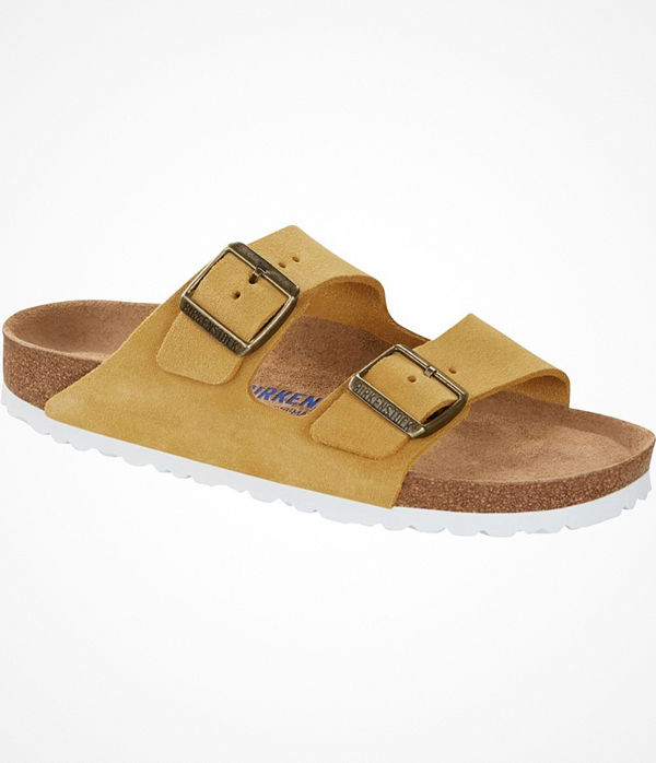 Birkenstock Arizona Suede Soft Footbed Yellow