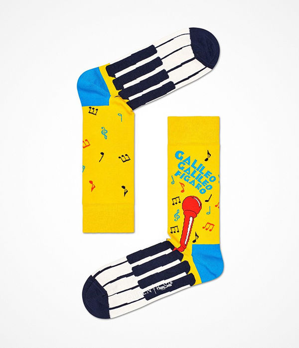 Happy Socks Happy Socks Queen Sock Yellow Pattern