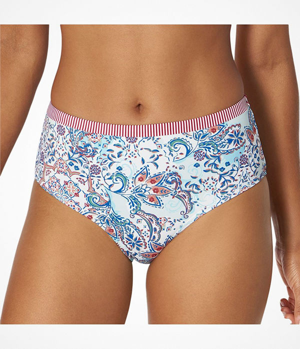 Triumph Riad Paisley Midi Bikini Tall Blue Pattern