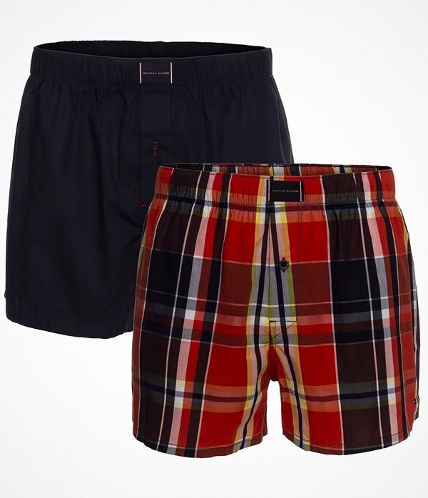 Tommy Hilfiger 2-pack Check Woven Boxer Blue/Orange