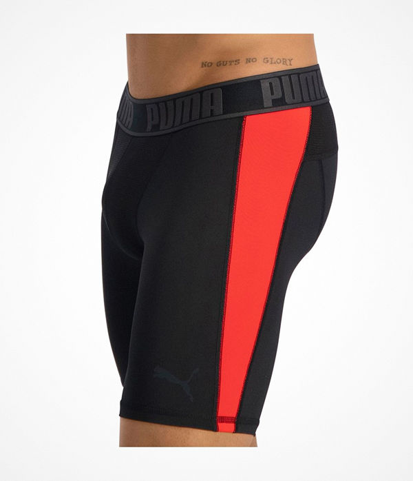 Puma Active Long Boxer Black/Red
