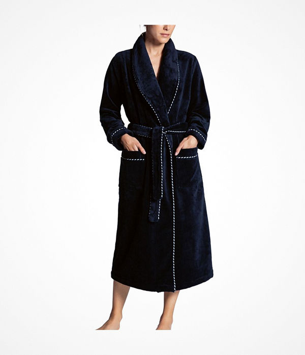 Calida After Shower Bathrobe Darkblue
