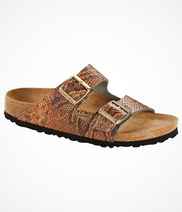 Birkenstock Arizona Embossed Leather Brown