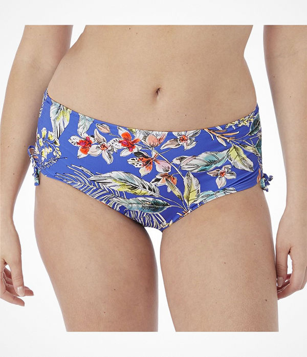 Fantasie Burano Adjustable Leg Bikini Short Blue Pattern