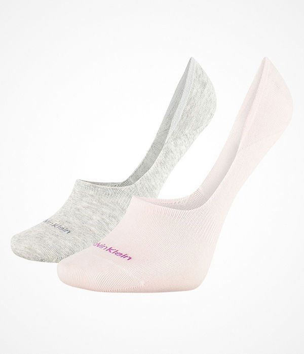 Calvin Klein 2-pack Jessica No Show Sock Grey/Pink