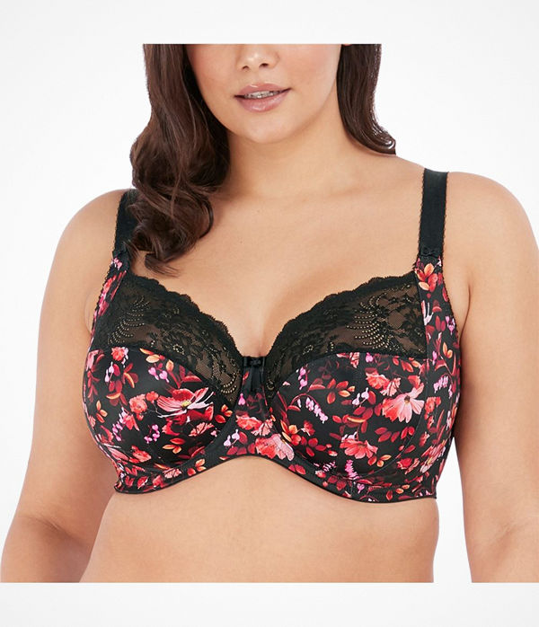Elomi Morgan Banded Bra Black pattern-2