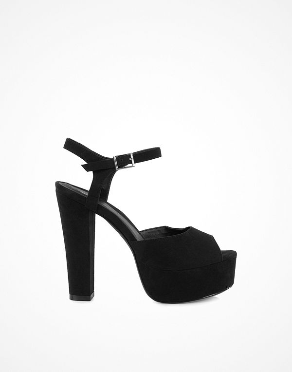 NLY Shoes Plain Platform Sandal Svart