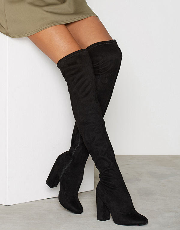 NLY Shoes Block Heel Thigh Boot