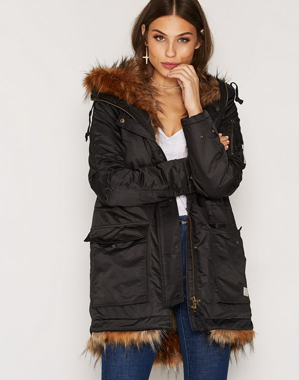 Odd Molly Storms Eye Parka Almost Black