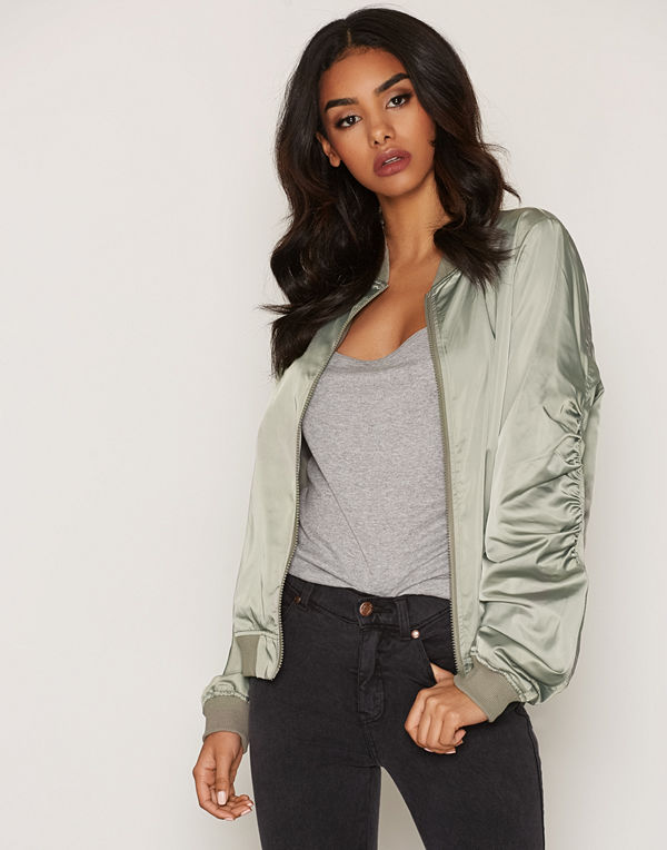 NLY Trend Easy Bomber Jacket Ljus Grön
