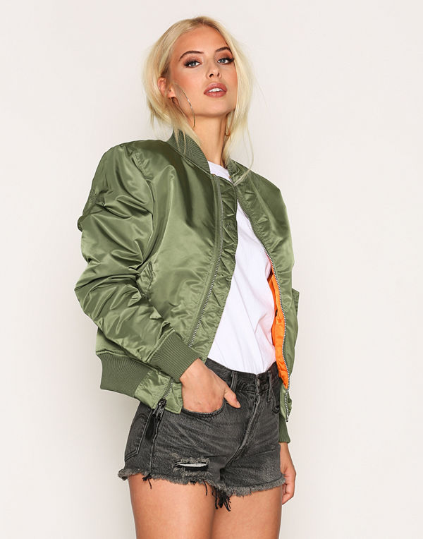 Alpha Industries omönstrad bomberjacka MA-1 SF Wmn 80's Oversize Green