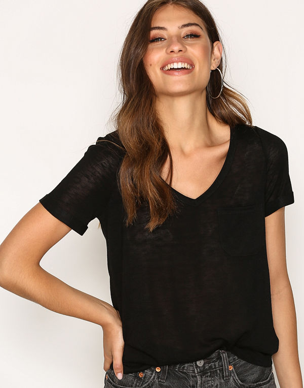 Object Collectors Item Objtessi Slub S/S V-Neck Noos