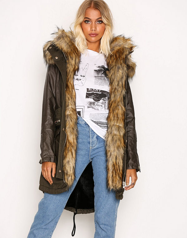 River Island Notorious Parka Khaki