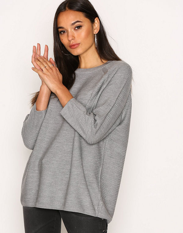 Jacqueline de Yong Jdymathison 7/8 Noos Whs Pullover K Ljus Grå