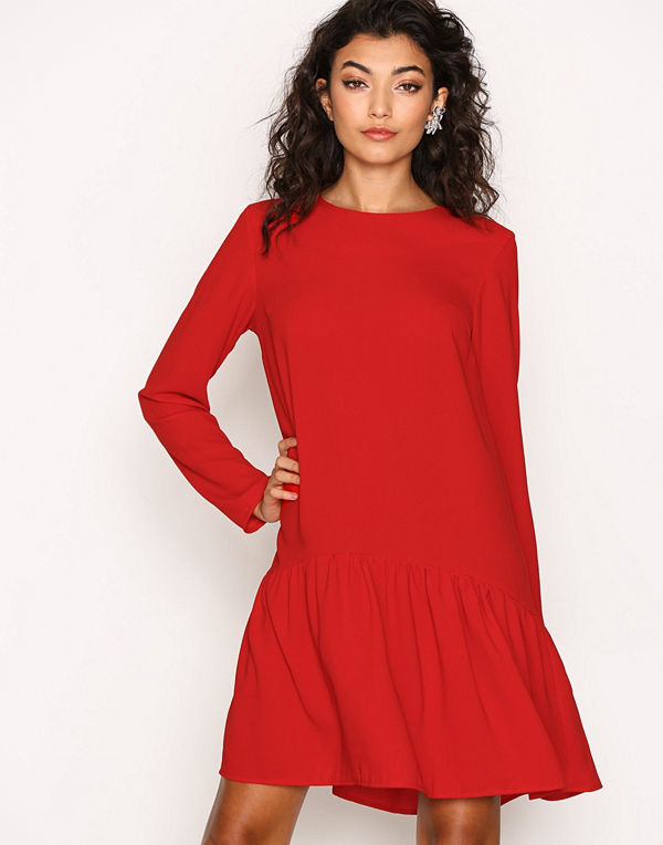 NLY Trend I Can Jive Dress Röd