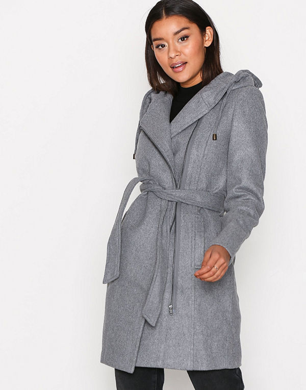 Object Collectors Item Objjolie Coat Noos Ljus Grå