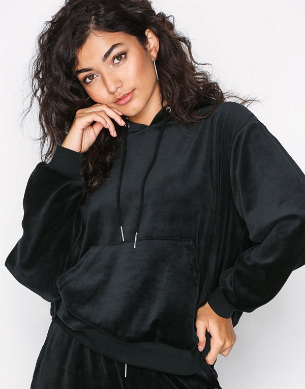 Only onlVIVIAN L/S Hood Cc Swt Svart