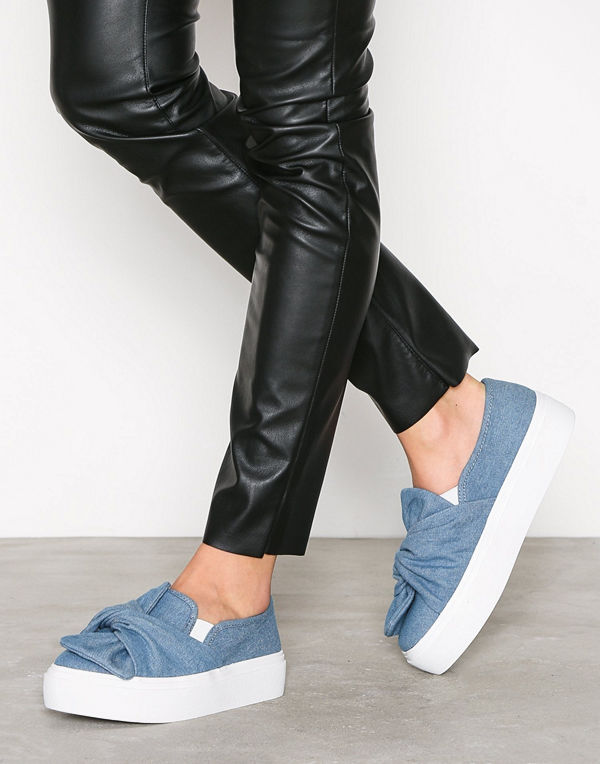 NLY Shoes Twist Platform Sneaker Denim