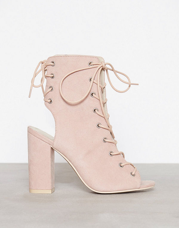 NLY Shoes Lace Up Block Sandal