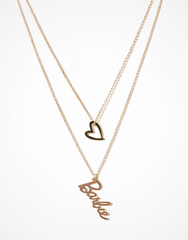 Missguided halsband Long Chain Barbie Necklace Gold