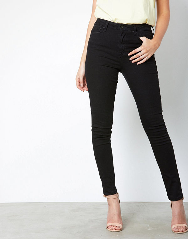 Vero Moda Vmsophia Hw Skinny Jeans Black New