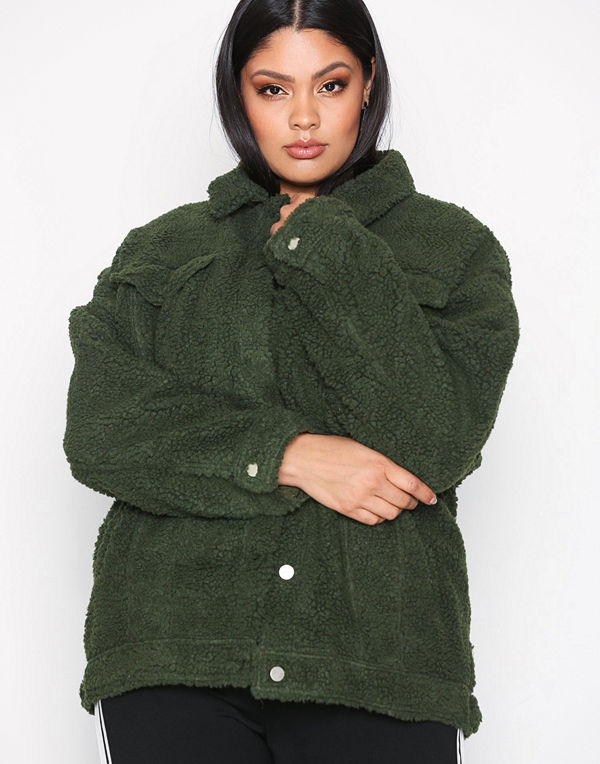 Missguided Oversized Trucker Khaki