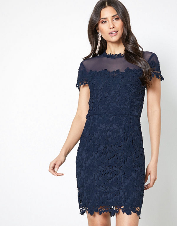 NLY One Lace Trim Bodycon Dress