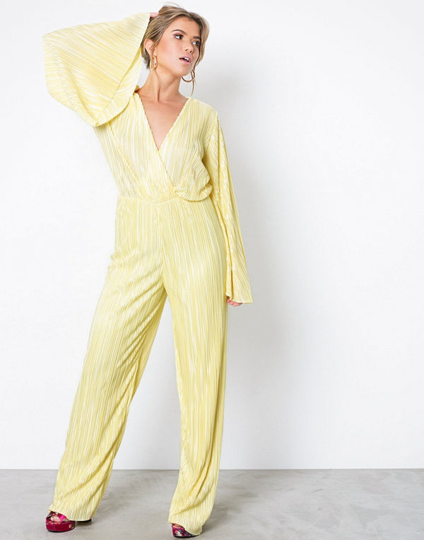 NLY Trend Pleated Kimono Jumpsuit Gul