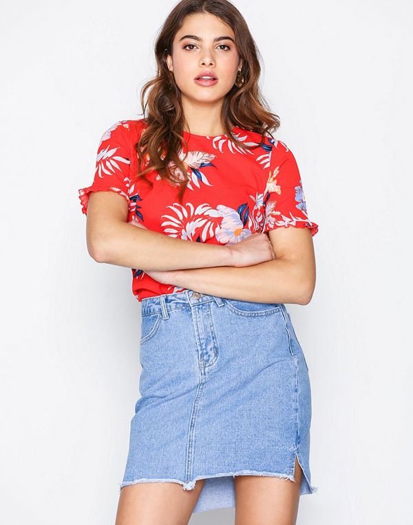 Vila Vijules Hw Slit Skirt