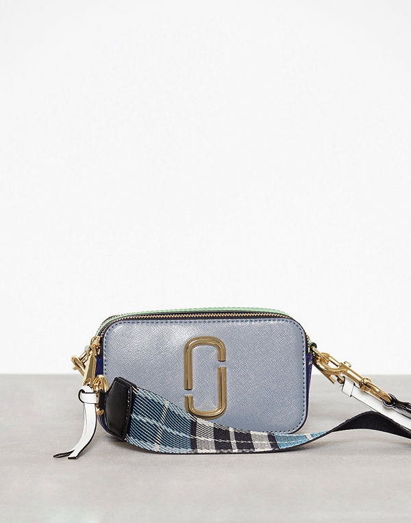 Marc Jacobs omönstrad axelväska Snapshot Bag Slate multi
