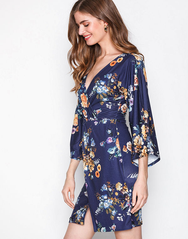 NLY Trend Kimono Mini Dress Mönstrad