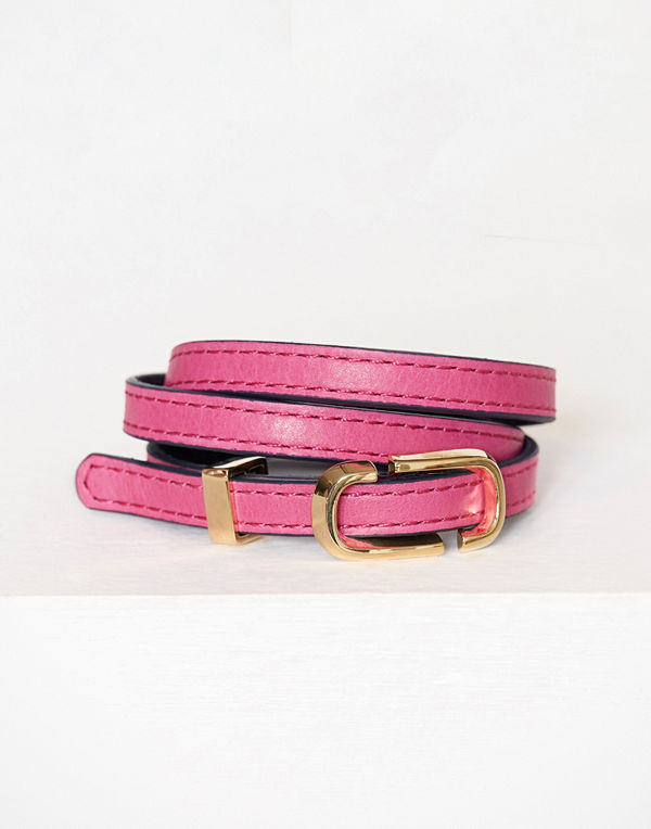 Marc Jacobs rosa armband Double J Triple Wrap